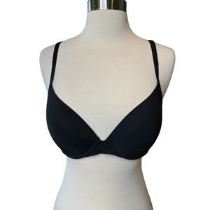 Natori Bra Womens Push Up Padded Wired Adjustable Straps Black 32 D